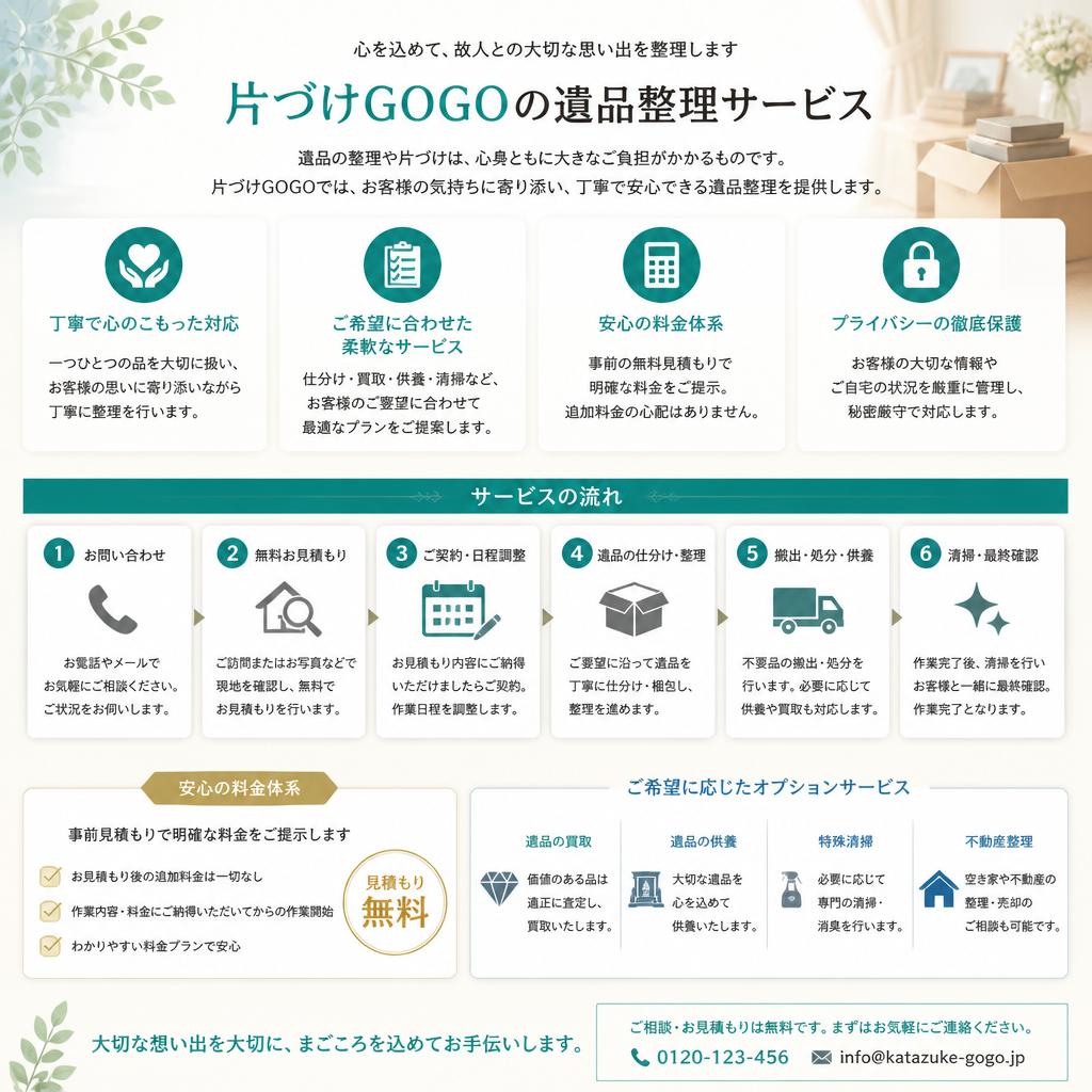 片づけGOGOの遺品整理サービス