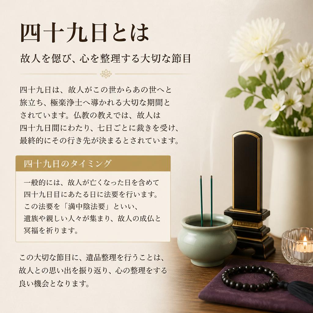 四十九日を迎える意味とそのタイミング