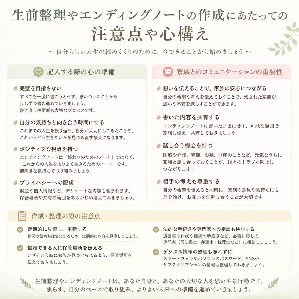 注意点と心構え