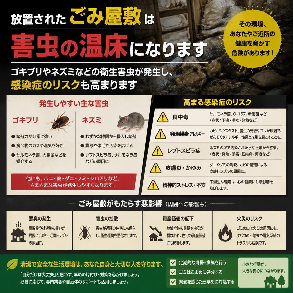 害虫の発生と健康被害