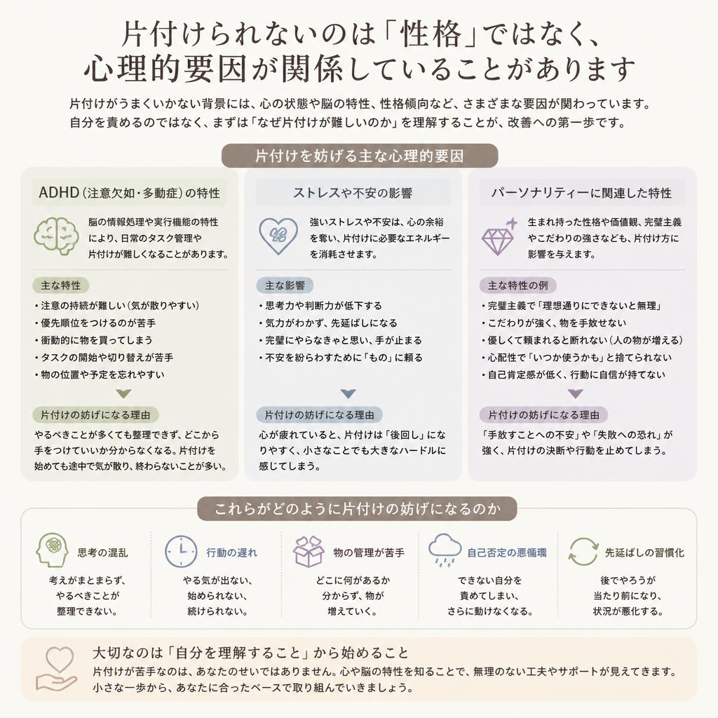 ADHD等の心理的要因とは？