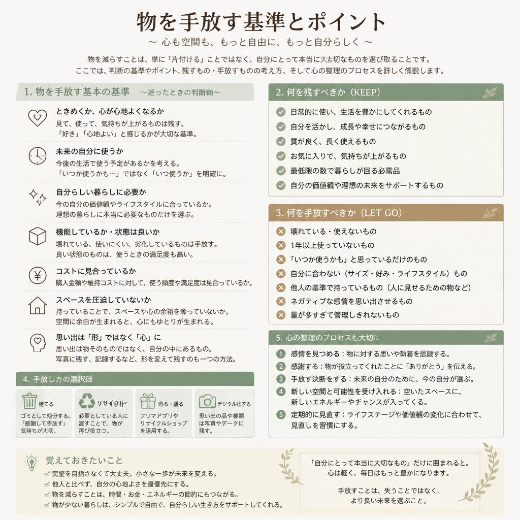 3. 捨てる基準を明確にしよう